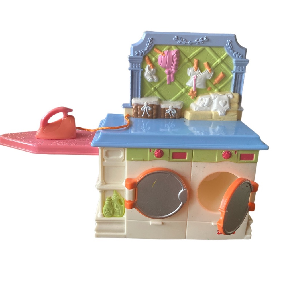 Fisher Price Loving Family Laundry Washing‎ Machine Ironing Board Dollhouse 2010